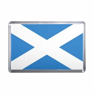 Scotland Flag Plastic Fridge Magnet (S, M, L, XL) - Picture 1 of 10
