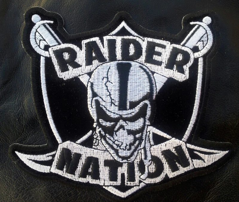 RAIDER NATION EMBROIDERED IRON ON 4.5 PATCH
