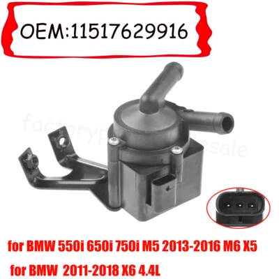 Bomba de agua auxiliar para BMW 550i 650i 750i M5 2013-16 M6 X5 X6 4,4 L 11517629916 Foto 1 de 4