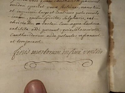 livre ancien-1 manuscrit médical , probablement du début du 18 ème - Photo 1/4