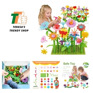 3-6 Years Old Toddler Toys - Flower Garden Building Toy with Insect Pegs, Edu... - Picture 1 of 10