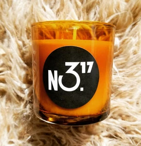 NEW! No. 317 Rosemary/Man Oil Soy Wax Candle Amber Glass Home Fragrance 10 oz - Picture 1 of 3