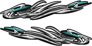 Boat Car Truck Trailer Motorcycle Racing Graphics Decals Stickers Wrap USA Flag - Picture 1 of 2