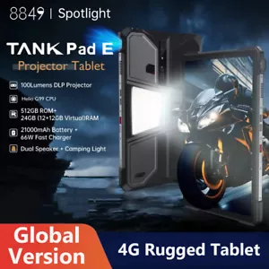 8849 Tank Pad E 4G Rugged Projector Tablet 120Hz 24G+512G 21000mAh 32MP+50MP 66W - Picture 1 of 13