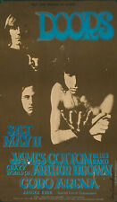 THE DOORS Concert Window Poster - Cobo Arena DETROIT 1968 James Cotton - Reprint