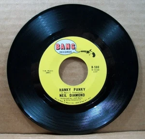 Neil Diamond - Hanky Panky/Do It (45 RPM, 1968, Bang Records) - Picture 1 of 5