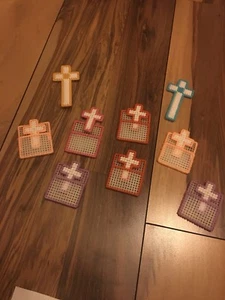 Crochet/knit/embroider crosses with holders BEAUTIFUL - Picture 1 of 6