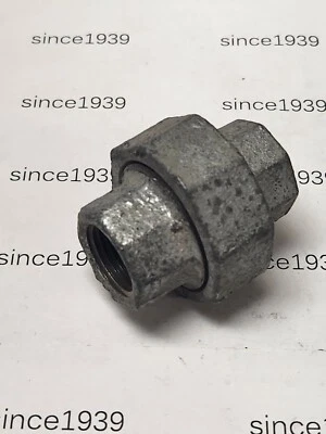 3/8" Galvanized Union, Malleable - Image 1 of 3