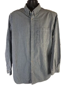 Camicia Columbia uomo grande abbottonata verde microplaid manica lunga tasca logo - Foto 1 di 22