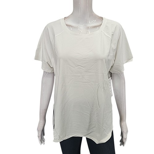 OFF WHITE Camicia da tutti i giorni Isabella Active Wear donna maglia combinata taglia X Large bianco sporco