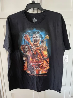 Universal Halloween Horror Nights HHN 2025 Terrifier T-Shirt Adult Size XL NWT - Image 1 of 4