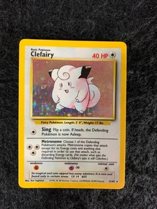 Clefairy 005/102 Base Set Holo Wotc Pokemon TCG Vintage 1999 - Picture 1 of 2