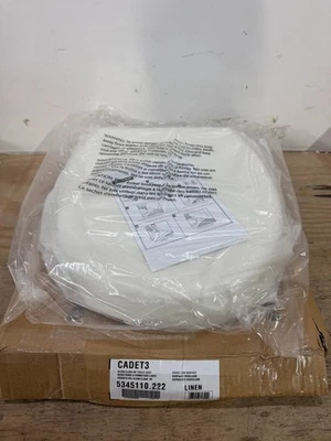 American Standard 5345110.222 Cadet 3 Slow Close Round Front Toilet Seat, Linen - Image 1 of 4