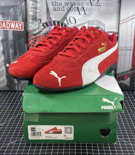 Scarpe casual Puma Speedcat Og stringate da uomo taglia 10 5 rosse sneakers 39884602 NUOVE