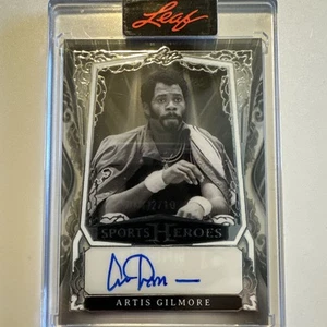 ARTIS GILMORE 2025 LEAF METAL SPORTS HEROES ENCASED AUTOGRAPH 2/10 BULLS CELTICS - Picture 1 of 3
