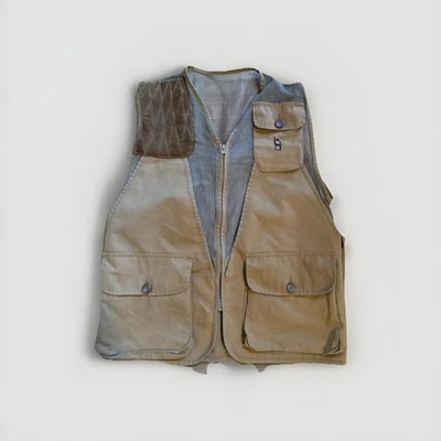 Vintage Bob Allen Vest Shooting Hunting Bird Mens Medium Adult 70s 80s Trap - Image 1 of 3