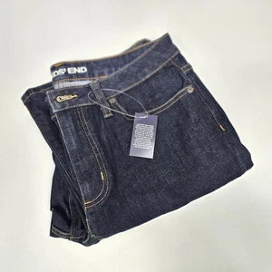 Lands End Mid Rise Boot Cut Denim Jeans - UK 14 / US 10 - BNWT - Indigo Blue - Picture 1 of 2