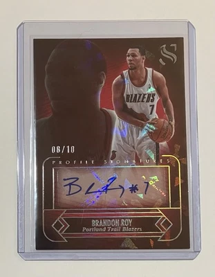 Brandon Roy AUTO 2024-25 Panini NBA Silhouettes Profile Signatures /10 Blazers - Image 1 of 3