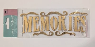 Jolee's Memories Gold Word Scrapbooking Title Stickers - Image 1 of 2