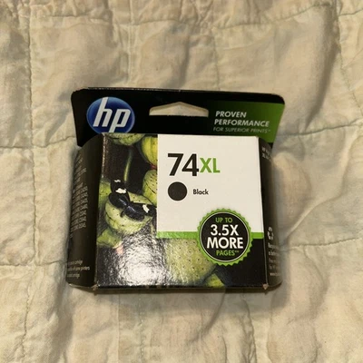 HP 74XL CB336WN черный высокопроизводительный чернильный картридж — запечатанный изготовитель оборудования (срок годности 3/2019) - Изображение 1 из 4