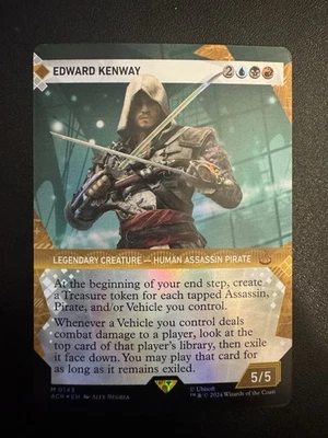 Edward Kenway (showcase art) Universes Beyond: Assassin's Creed - MTG - NM Foil - Image 1 of 2