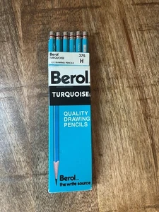 Schachtel mit 12 Vintage Berol Türkis 375H 375 H Zeichenstiften NOS - Bild 1 von 1