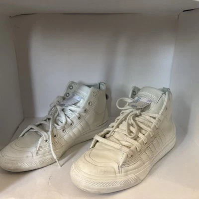adidas Nizza High Top RF Off White Leather EF5756 Men's SZ 8.5 - Image 1 of 4