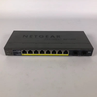 Netgear ProSafe GS110TP 8x Power over Ethernet Gigabit Smart Switch - No Adapter - Image 1 of 4