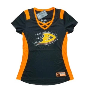 NWT Majestic NHL Anaheim Ducks Women Jersey Size:M Fan Fashion - Picture 1 of 10