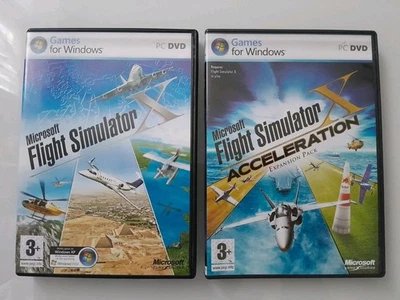 Microsoft FLIGHT SIMULATOR X  & Acceleration Expansion Pack PC DVD Windows  - Image 1 of 4