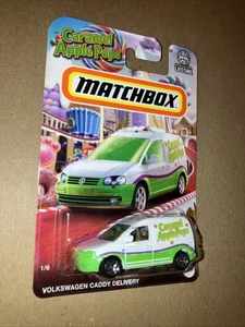 Matchbox Volkswagen Caddy Delivery 1/6 Caramel Apple Pops Car Mattel NEW VW - Picture 1 of 3