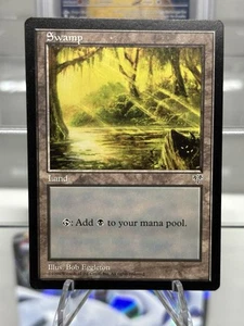 MTG Mirage MIR Swamp #341 Vintage Bob Eggleton Sun Beam Artwork  - Picture 1 of 2