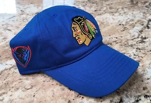 Chicago Blackhawks and DePaul Blue Demons Hat Cap One Size Embroidered! - Picture 1 of 9