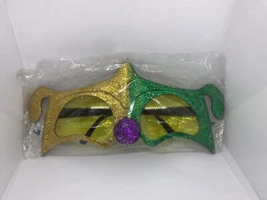 Maschera Glitter Giullare Occhiali Maschera Maschera Accessorio Costume Halloween - Foto 1 di 2