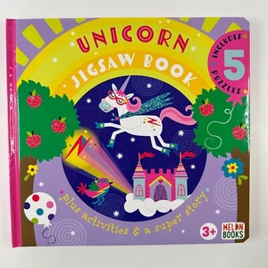 Unicorn Jigsaw Puzzle Book, 5 Puzzles and Story, NEW (Board Book) - Picture 1 of 11
