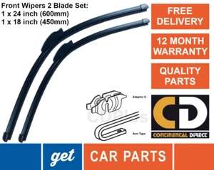 Lexus IS200, IS250, IS300 2013 onwards Front Wiper Blades (24" + 18") - Picture 1 of 3