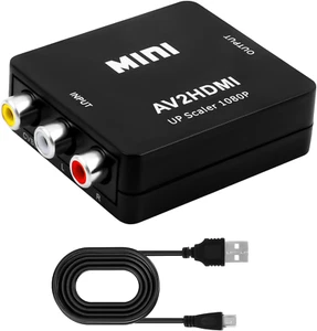 Adattatore AV a HDMI, Adattatore Wii HDMI, Supporto 1080P 60Hz Con Cavo USB-C, A - Foto 1 di 7