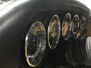 For Porsche 911 G model 74-88 Polished Aluminum Dashboard Trim dash Rings 5pcs - Picture 1 of 13