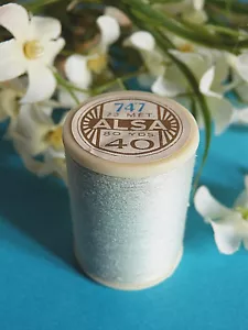 466B / Beautiful Coil Old Wire DMC Cotton Alsa N°40 Blue Azurin N°747 - Picture 1 of 1
