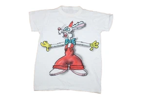 Vintage 1987 Roger Rabbit Short Sleeve T-Shirt single stitch tee Air Brush Small - Picture 1 of 6