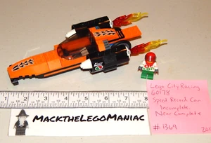 Lego City Racing 60178 Speed Record Car Near Complete Set Missing Spoiler - Picture 1 of 6