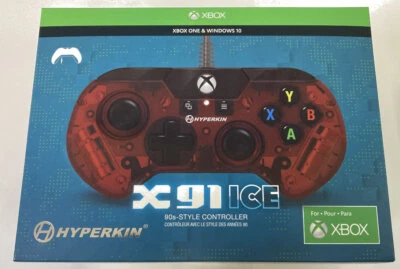 Hyperkin X91 Ice 90s-Style Wired Controller Ruby Red Unopened 1583 SP - Image 1 of 2