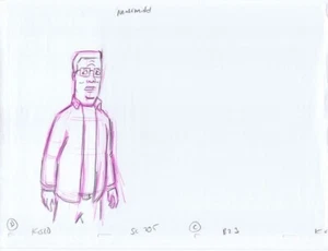 King of the Hill Hank Original Art w/COA Animation Production Pencils K810-SC205 - Picture 1 of 2