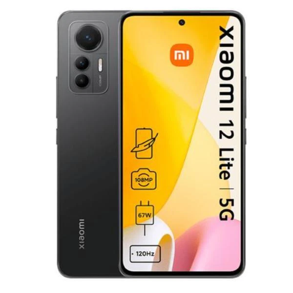 XIAOMI 12 LITE BLACK 5G 128GB RAM 6GB DUAL SIM ANDROID DISPLAY 6.55" EU - Immagine 1 di 1