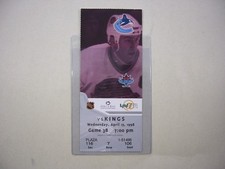 1997/98 VANCOUVER CANUCKS VS LOS ANGELES KINGS HOCKEY TICKET STUB TREVOR LINDEN