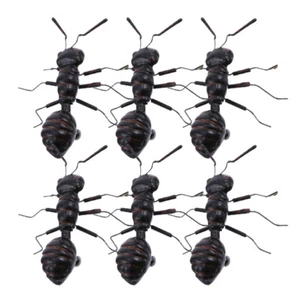 6pcs Simulation Ants Models Garden Ants Decors Artificial Ants Ornaments - Picture 1 of 12