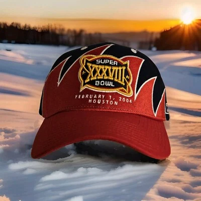 New England Patriots Reebok Correa Ajustable Diente de Tiburón Sombrero Gorra Suoer Bowl  Foto 1 de 4