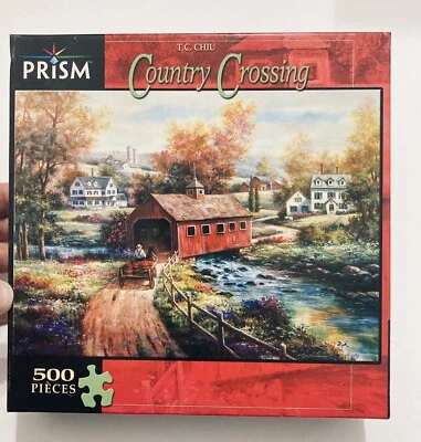 Prism 500 Piece Jigsaw Puzzle Country Crossing T. C. Chiu - Image 1 of 4