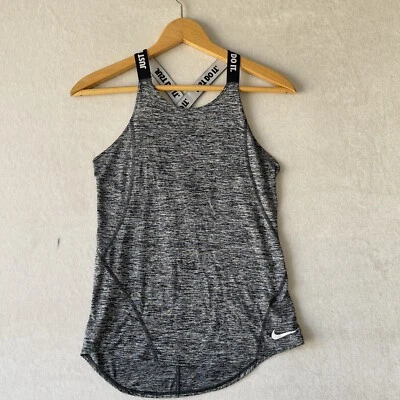 Camiseta sin mangas Nike Dri-Fit Just Do It para correr damas - gris - talla grande Foto 1 de 4