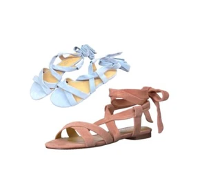 NWOT Splendid Women's Fedora Sandals Pink Suede Bindings With Wooden Heel $120 - Picture 1 of 8